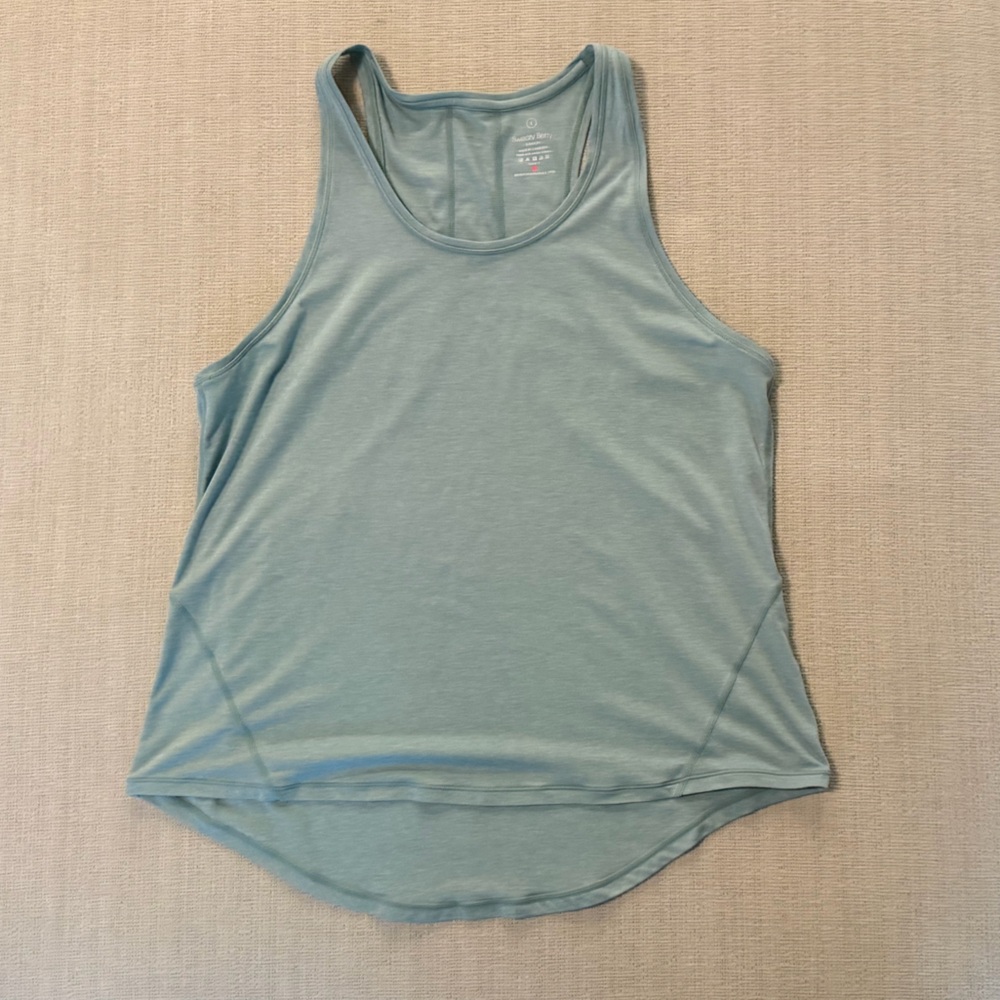SWEATY BETTY Energize Workout Tank Size Large SB5412 Alpine Blue